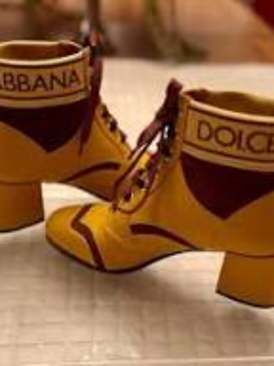 Dolce & Gabbana Shoes - Dolce & Gabbana Leather Ankle Boots Booties